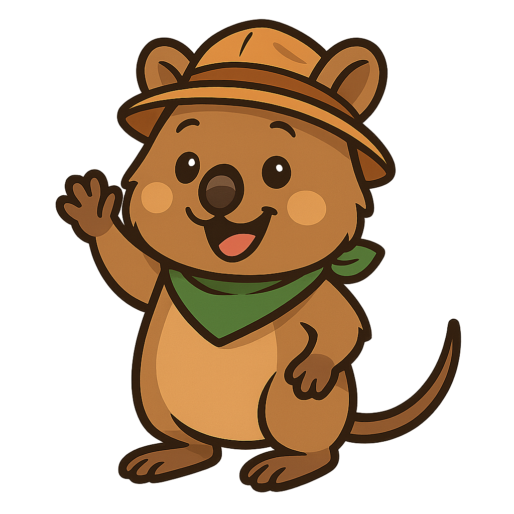 Scout waving